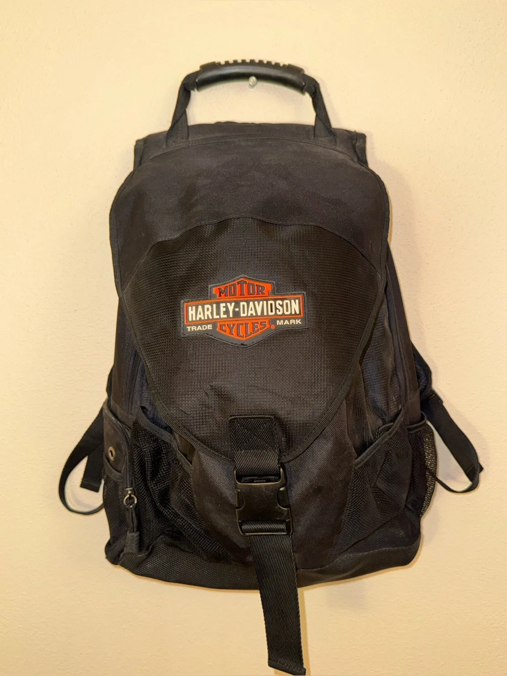 Harley Davidson Heavy Duty Padded Helmet Backpack Multi Compartment